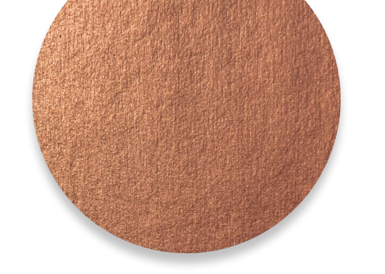 Metallic finish samples