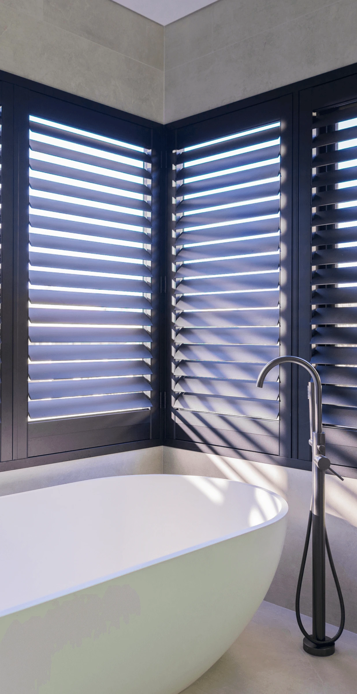 Aluminium shutters display