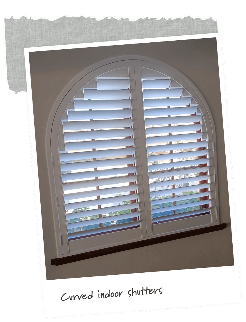 Curved Indoor Shutters