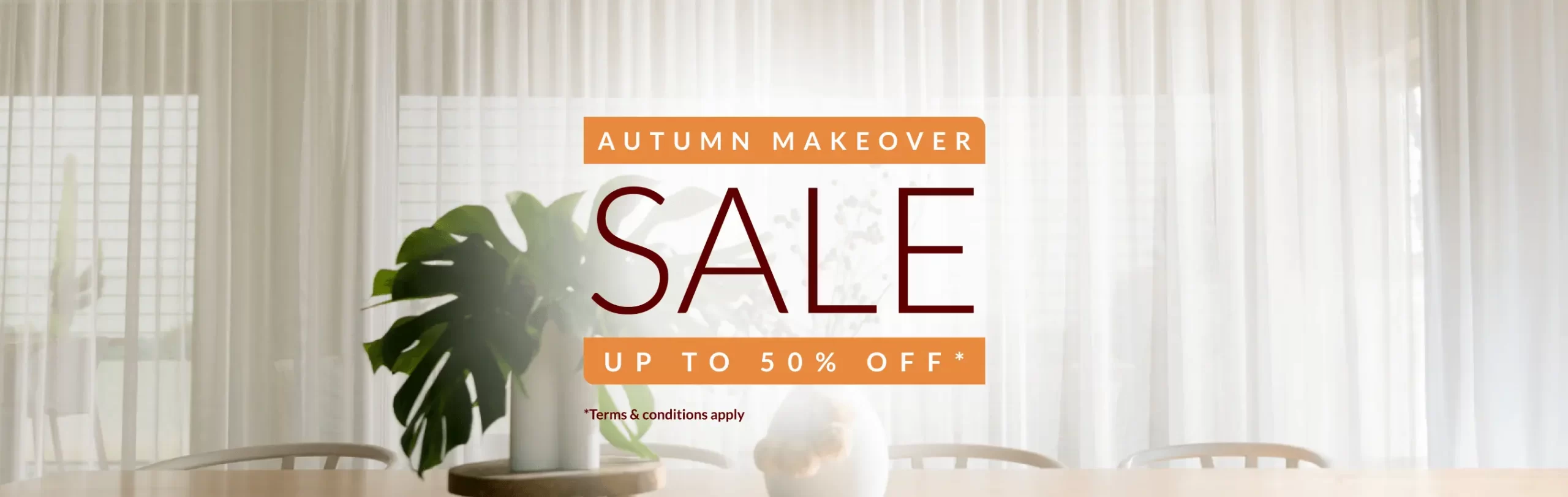 Autumn Makeover sale up to 50% off
